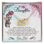 My Baby Girl - Interlocking Heart Necklace