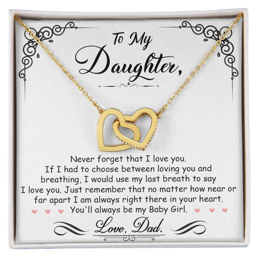 My Baby Girl - Interlocking Heart Necklace