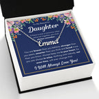 TO MY DAUGHTER BRAVER NAME NECKLACE GIFT SET