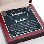 TO MY DAUGHTER CHAPTERS SQUEEZED NAME NECKLACE GIFT SET