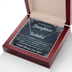 TO MY DAUGHTER CHAPTERS SQUEEZED NAME NECKLACE GIFT SET
