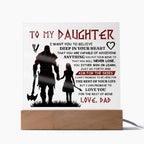 TO MY DAUGHTER SKIES ACRYLIC PLAQUE 2