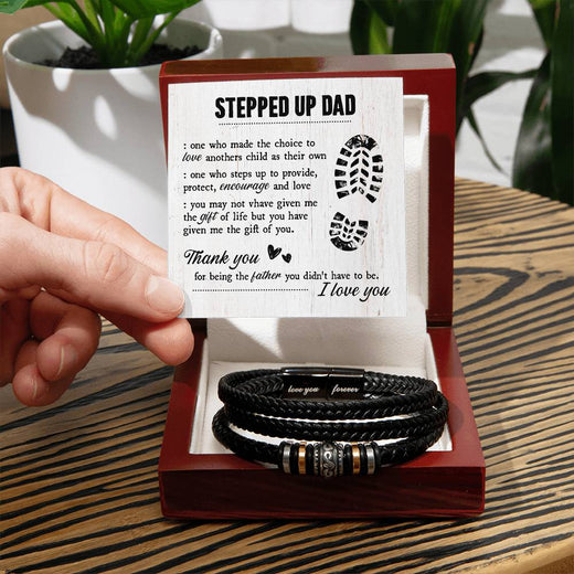 TO MY STEP DAD GIFT OF LIFE BRACELET