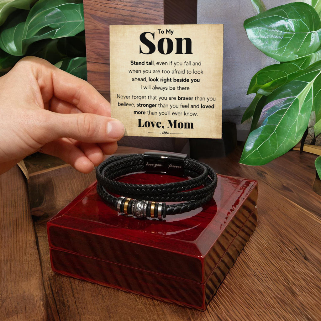 TO MY SON STAND TALL BRACELET