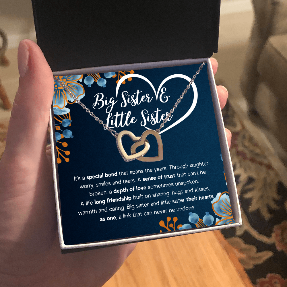 TO MY SISTER BOND INTERLOCKING NECKLACE GIFT SET