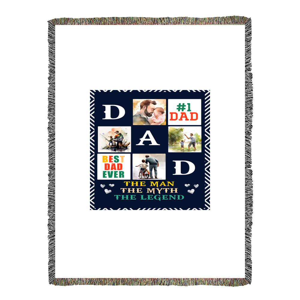 Best Dad Ever - Woven Blanket
